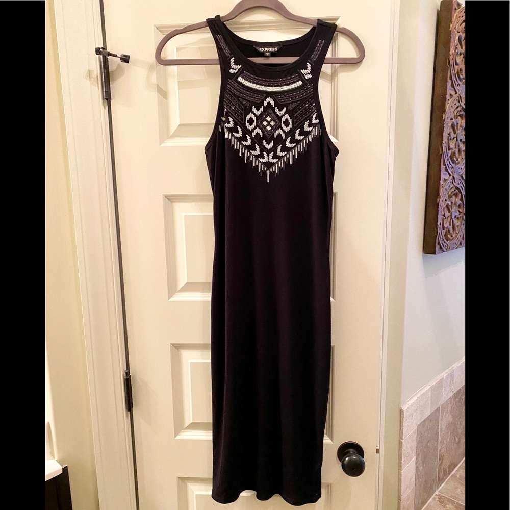 Express Aztec Sequin Dress